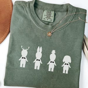 Sonny Angel Tshirt | Comfort Colors® Shirt | Cute Coquette Style Vintage Washed Tee | Gift For Sonny Angels Lovers | Sonny Angel silhouette