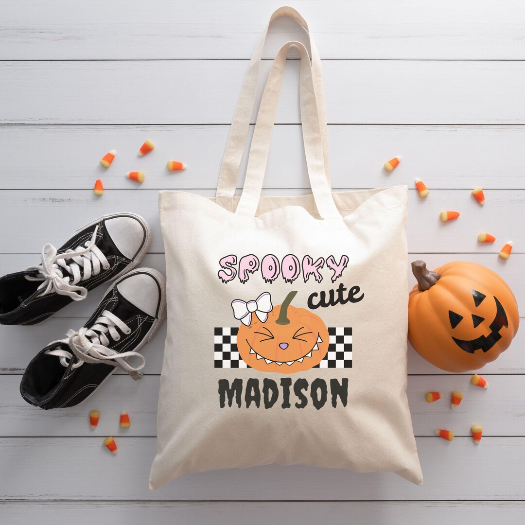 Personalized Trick or Treat Bag | Custom Halloween Bag | Monster Tote ...