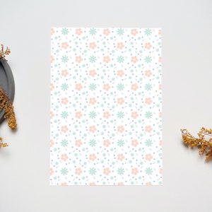 Printable Dollhouse Wallpaper • Flowers Collection - Pastel Colors ...