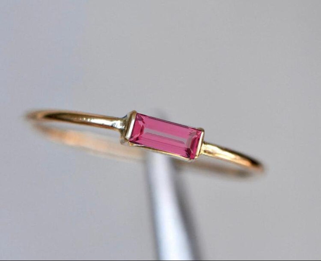14k Gold Natural Ruby Ring / Genuine Ruby Ring Available in Gold, Rose ...