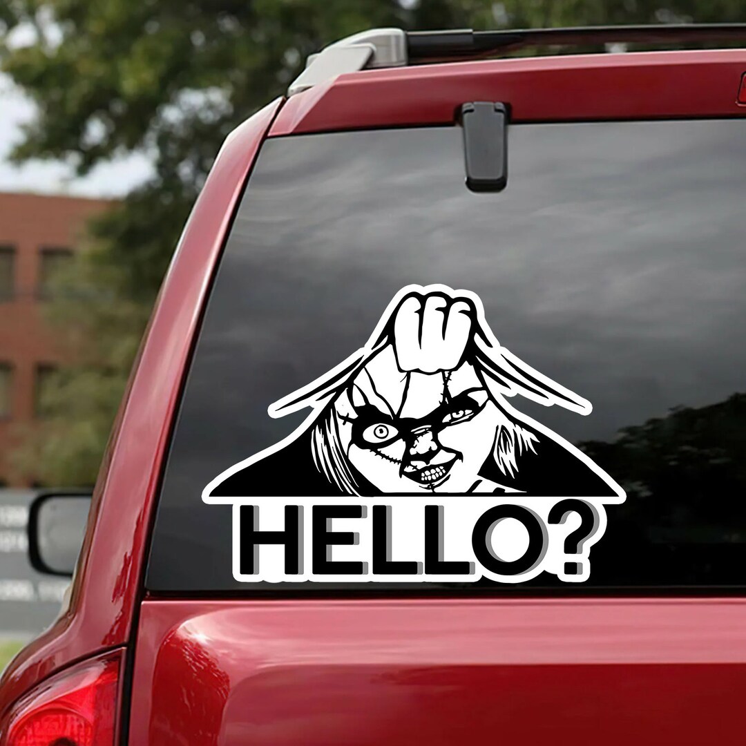 Horror Character Sticker Car. Halloween Sticker Car. Halloween Etsy