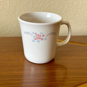 Corning Corelle English Breakfast Pattern Beige Coffee Cups