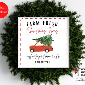 Süße Weihnachten Druckbare Kunst I Tannenbaum Farm Wandkunst Drucke I Süße Weihnachten Druckbare Kunst I U-Cut Tree Farm Vintage Weihnachten Wandkunst