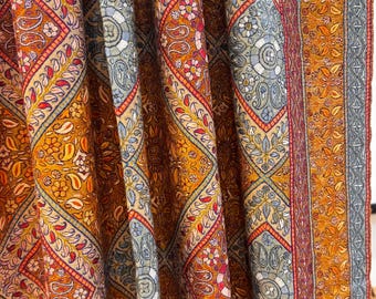 Handbroderad Kashmiri Jamawar Pashmina Shawl – Ren Changthangi Cashmere Heirloom Wrap Handbroderad, Formell Kväll