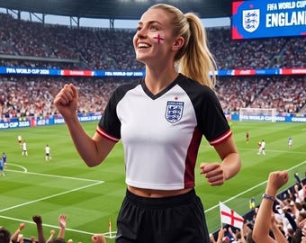 England Soccer Crop Top Jersey | Three Lions Retro St George Blokecore Apparel