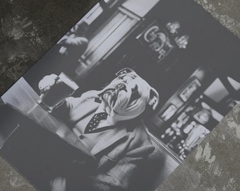 Vintage Print - Dog In Pub - Bulldog