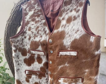 Best Winter Jacket For Men Real Cowhide Vest For Men Natural Hairon Vest For Men Gift For Men