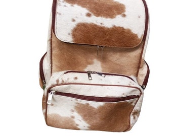Mochila de pañales personalizada Bolsa grande de cuero bronceado Bolsa de bebé Wester Mommy Bag El mejor regalo de Navidad para mamás Bolsa de viaje para computadora portátil Mochila grande