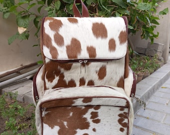 Mochila de pañales personalizada Bolsa grande de cuero bronceado Bolsa de bebé Wester Mommy Bag El mejor regalo de Navidad para mamás Bolsa de viaje para computadora portátil Mochila grande