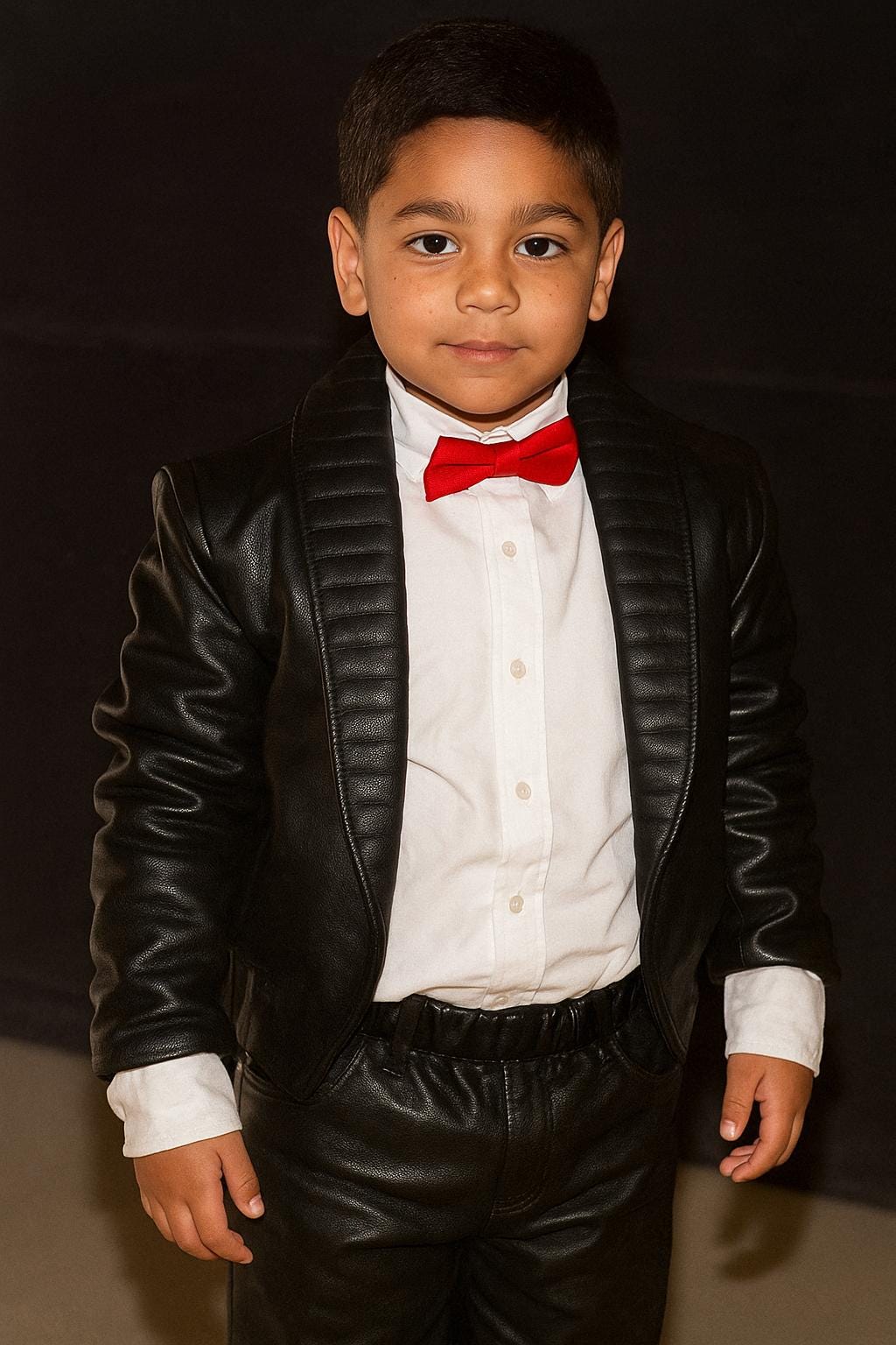 Kids Billie Jean Inspired Black Leather Jacket | Michael Jackson