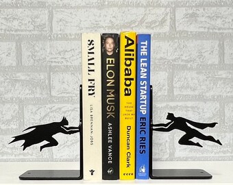 Superhero Bookends Metal Bookends Marvel Bookends Avengers Bookends Childern room Bookends Bookends for Shelf Book Ends Holder Bookends