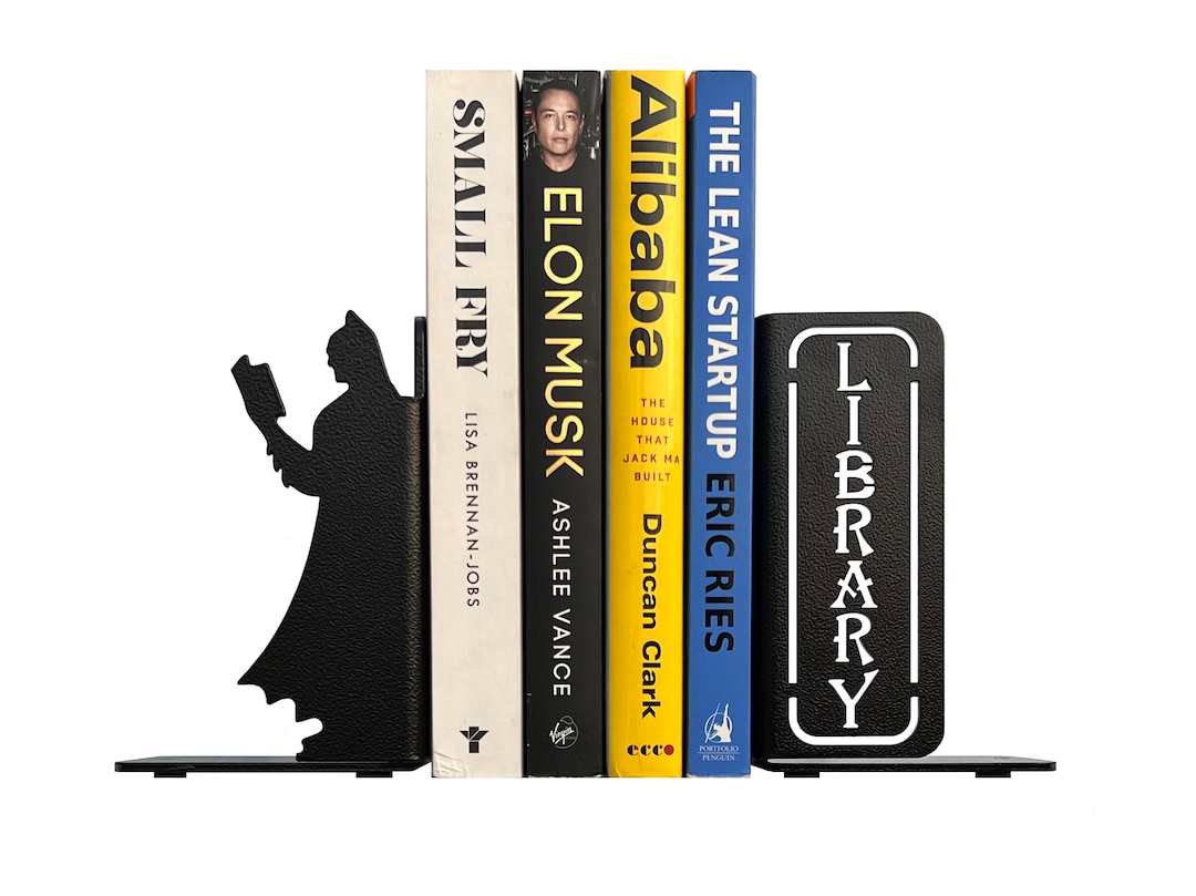 Superhero Bookends, Decorative Bookends, Metal Bookends, Book Holders Bookends for Shelves