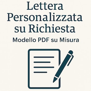 Carta personalizada mediante solicitação | Modelo de PDF personalizado
