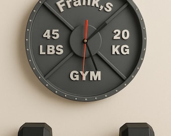 Personalized Gym Clock Fitness Studio Clock Wall Clock