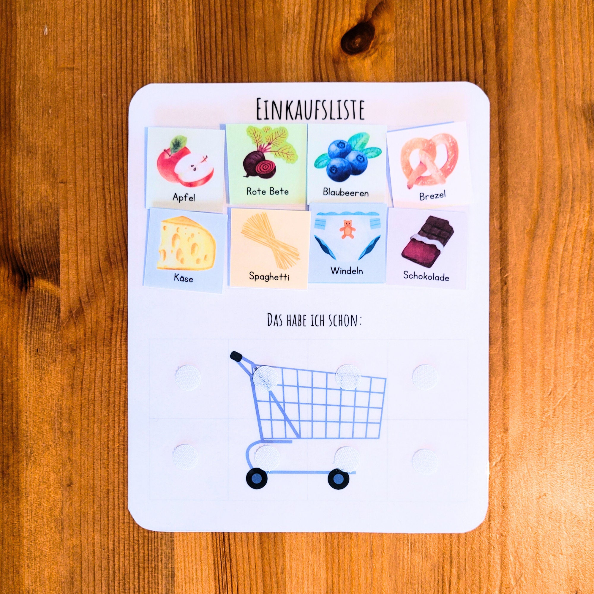 Einkaufsliste Für Kinder Zum Ausdrucken Download Als PDF Etsy Canada