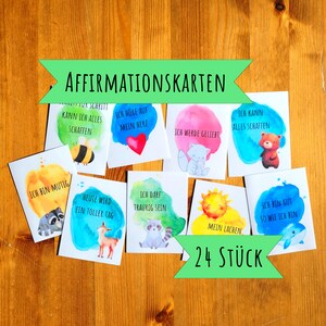 Affirmationskarten für Kinder, Geschenk Einschulung/Kindergartenkind/Schulkind, Montessori