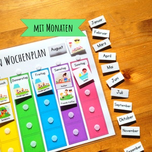 Weekly plan for children WITH MONTH, for kindergarten children, Montessori, craft set image 2