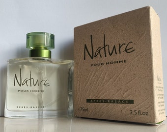 Vintage Nature Pour Homme Yves Rocher France, Apres-Rasage Aftershave 75 ml Splash