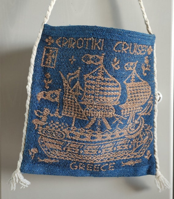Greek Epirotiki Lines Cruises Travel Tote, Shoulde