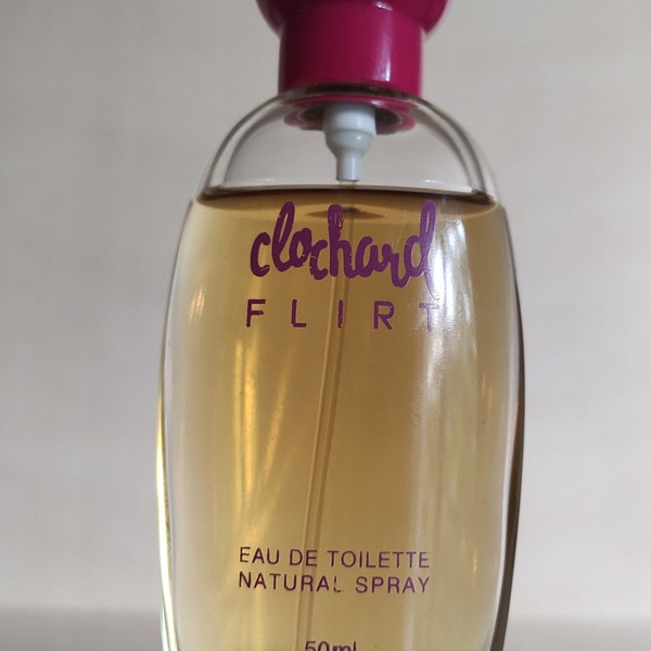 1990 Vintage Clochard FLIRT Flasche 50ml Eau de Toilette Spray für Frauen