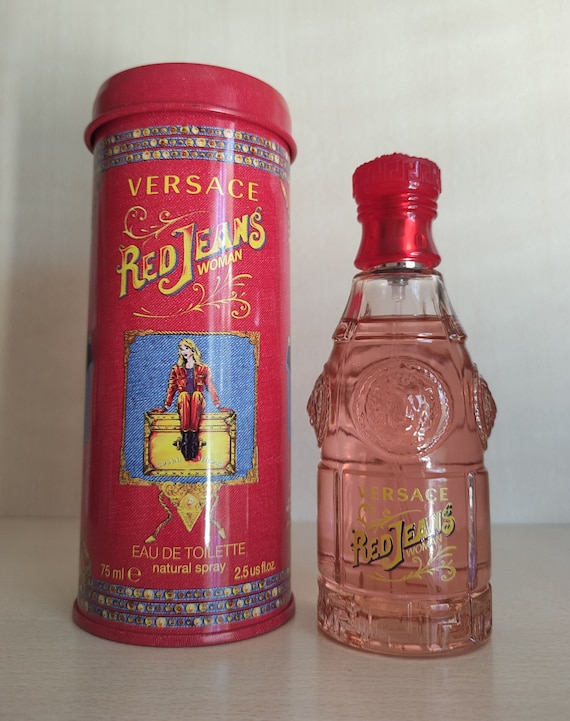 Vintage VERSACE Red Jeans Woman Bottle 75ml /2,5 Fl. Oz Eau De Toilette  Natural Spray EUROITALIA Made in Italy - Etsy