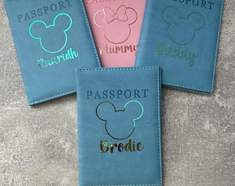 Personalised Passport Holder / Personalised Holiday / Custom Passport Holder / Inspired Passport Holder / Vacation / Holiday / Cover / Kids