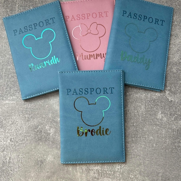 Personalised Passport Holder / Personalised Holiday / Custom Passport Holder / Inspired Passport Holder / Vacation / Holiday / Cover / Kids