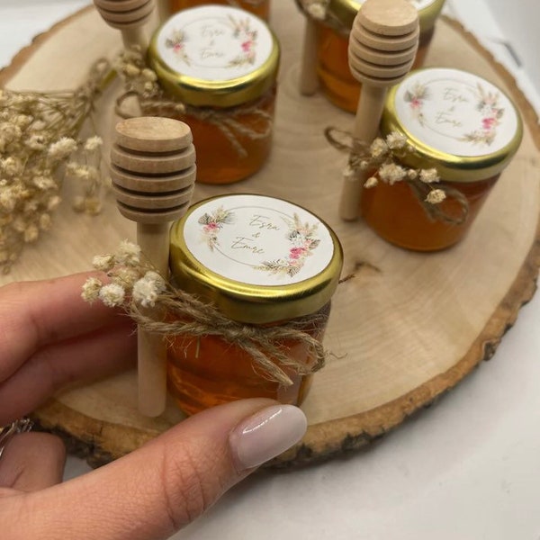 Honey jars honey guest gifts engagement wedding registry office baby baby shower henna evening hediyelik Nisan hatirasi gifts baptism children