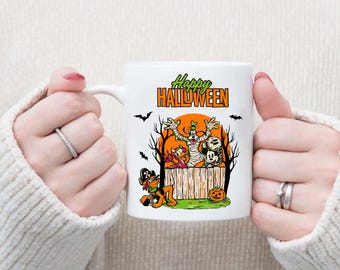 Halloween Mug | Mickey & Friends Spooky Cup | Cute Disney Style Coffee Mug | Pumpkin Mug | Halloween Gift | Personalised Halloween Mug