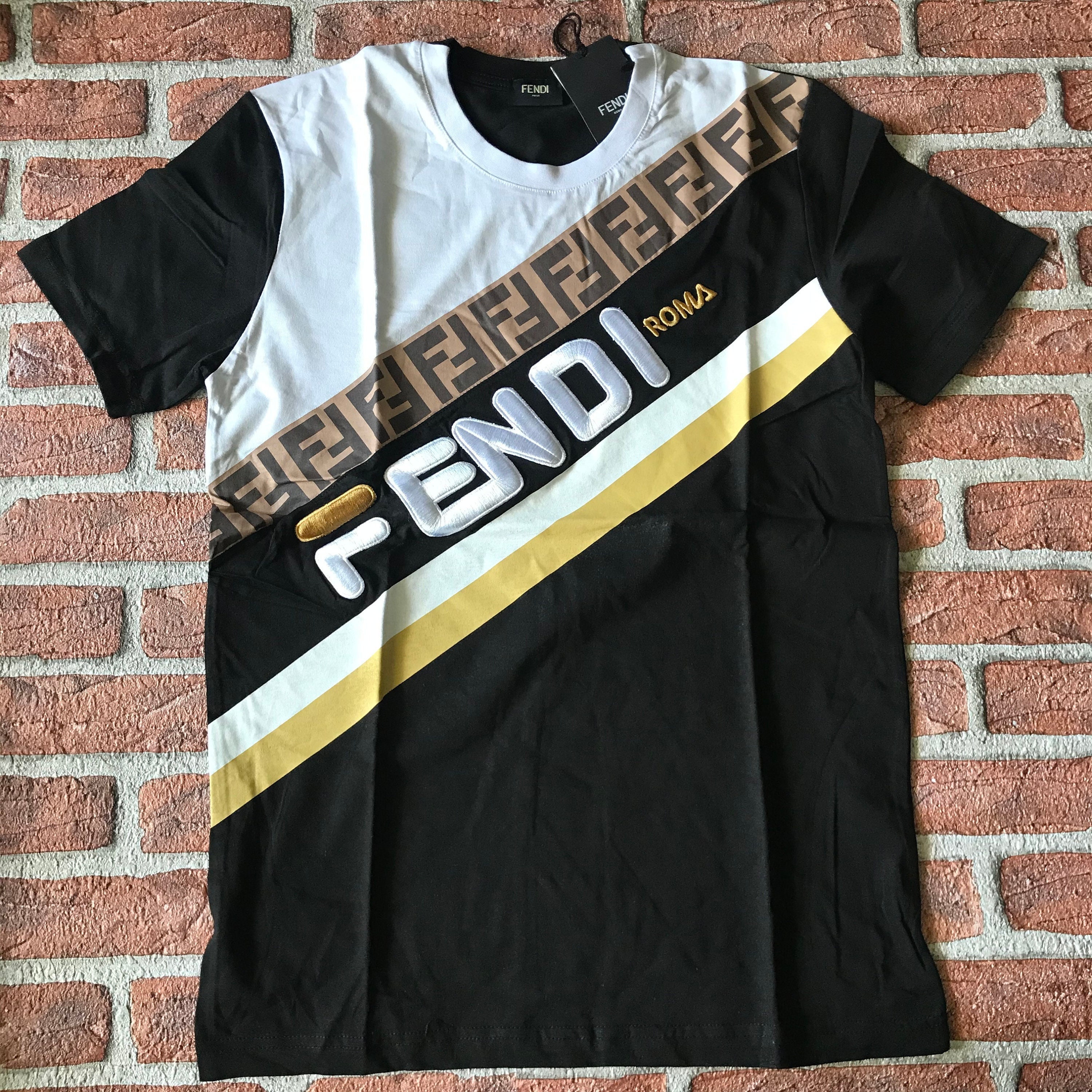 Fendi Fila Fully Fendi T Shirt Versace X Fendi Fendace T-Shirt
