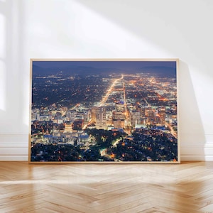 Salt Lake City Cityscape Wall Print