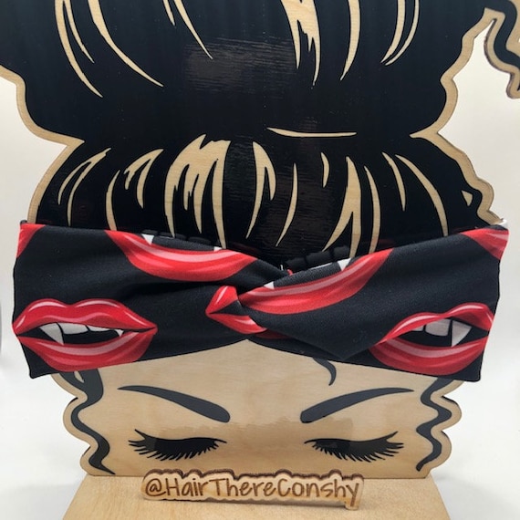 Bite Me Vampire Teeth Wrap Headband