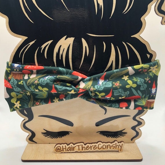 Gnome and Mushroom Wrap Headband
