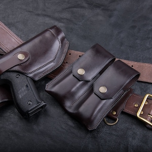 Sig P226 Leather Holster | Сustom Made | Unique Design | Vintage Look | Retro Style | High Quality