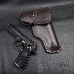 Beretta 92FS Handmade Genuine Leather OWB Holster