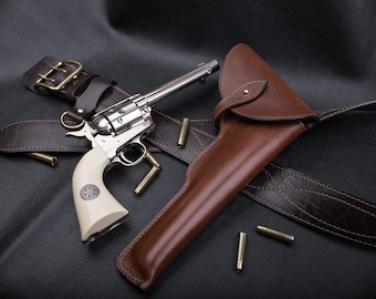 Funda de cuero personalizada para Colt Peacemaker SAA / Estilo vintage / Diseño único / Estilo retro