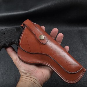 One-of-a-Kind Retro Leather Holster for Colt Python