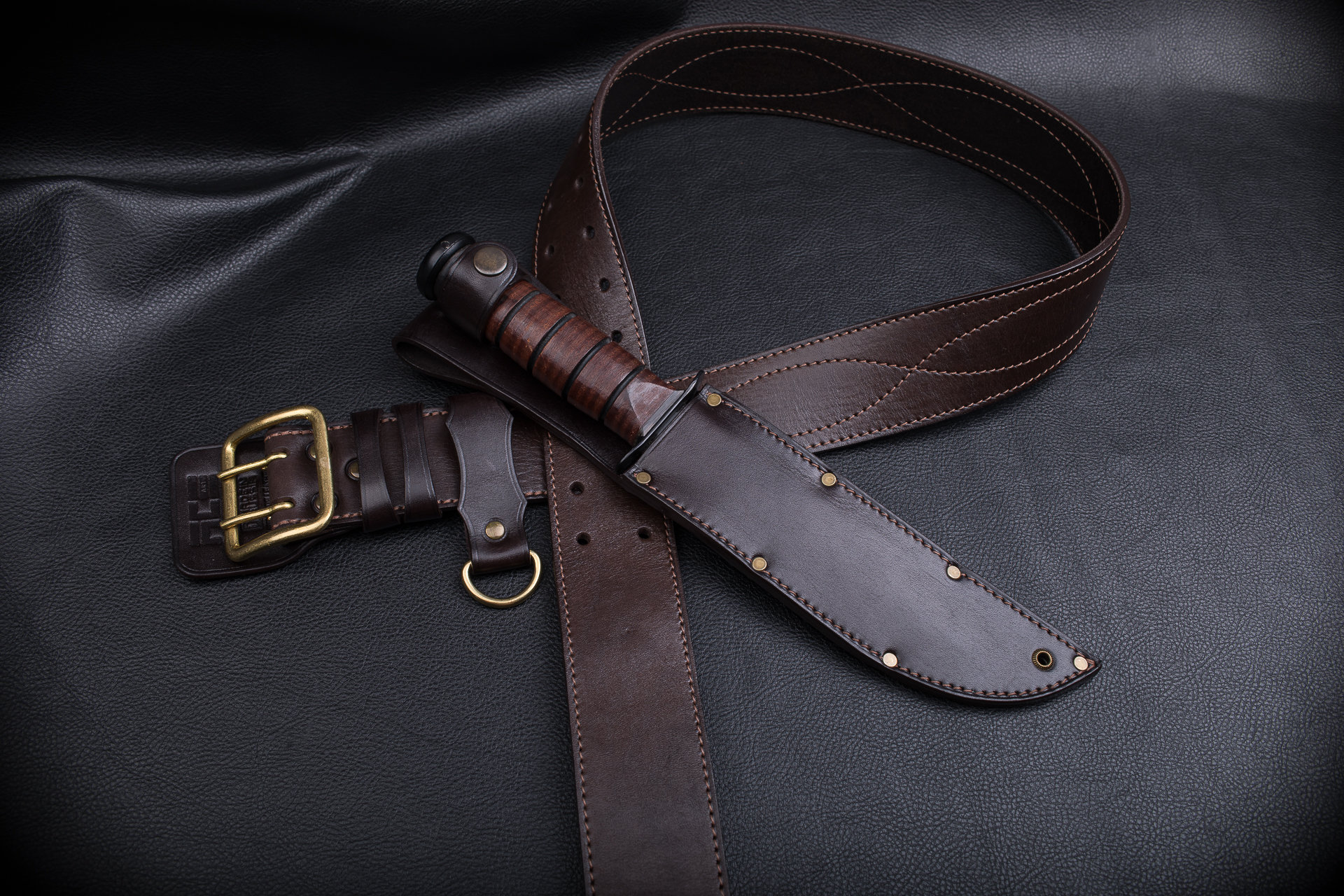 Ka-bar Leather Knife Sheath | Сustom Made | Unique Design
