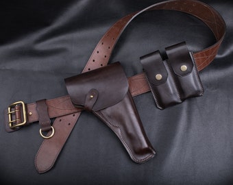 Colt 1911 Custom Made Leather Belt Holster | Vintage Look | Unique Design | Retro Style