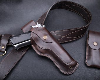 Funda de cuero CZ 75: estilo vintage personalizado y hecho a mano