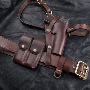 Colt 1911 Custom Made Leather Holster | Vintage Look | Unique Design | Retro Style High