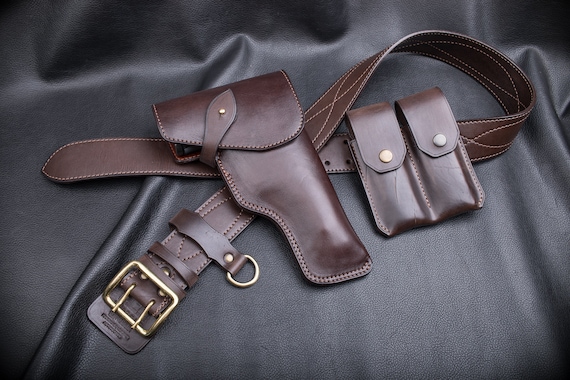 Beretta 92 Leather Holster | Handmade, Vintage Style - Etsy