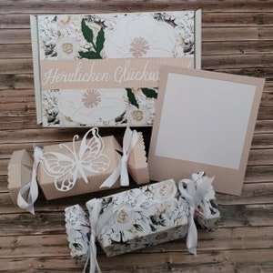 Knallbonbon-Box als Geldgeschenk zur Hochzeit, Geburtstag, Geburt