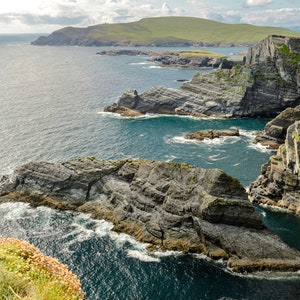 Kerry Cliffs, Ocean Rocks Nature, Photo Canvas Stampe su carta Acrilico Stampa su metallo Decorazione da parete Art Home Decor Soggiorno Camera da letto Ufficio