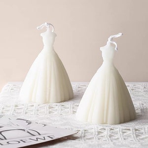 Premium Scented Soy Wax Blend Bridal Wedding Dress Candle Aesthetic room decor Aromatherapy Favour Bridesmaid Gift, Australia Local