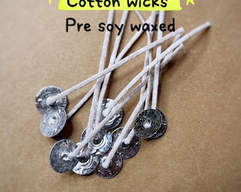 Eco Natural Cotton Cord Core wicks Soy Wax DIY Shaped Container Scented Candle Making Materials Metal Bottom Australia Candle Maker Supply