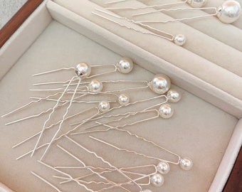 36 Forcine Per Capelli A U Con Perle – Accessori Sposa Oro, Dimensioni Varie, Per Damigelle E Acconciature Eleganti