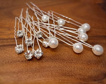 Australia Handmade Wedding Silver Pearl Beads Rhinestone Crystal Brides Bridal Hair Pins Jewellery Bridesmaids Head Piece Accessories