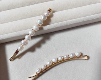 Horquillas para el pelo con perlas naturales de agua dulce hechas a mano para damas de honor, bodas y bodas de oro, accesorios de joyería, ideas de regalo, vendedor australiano