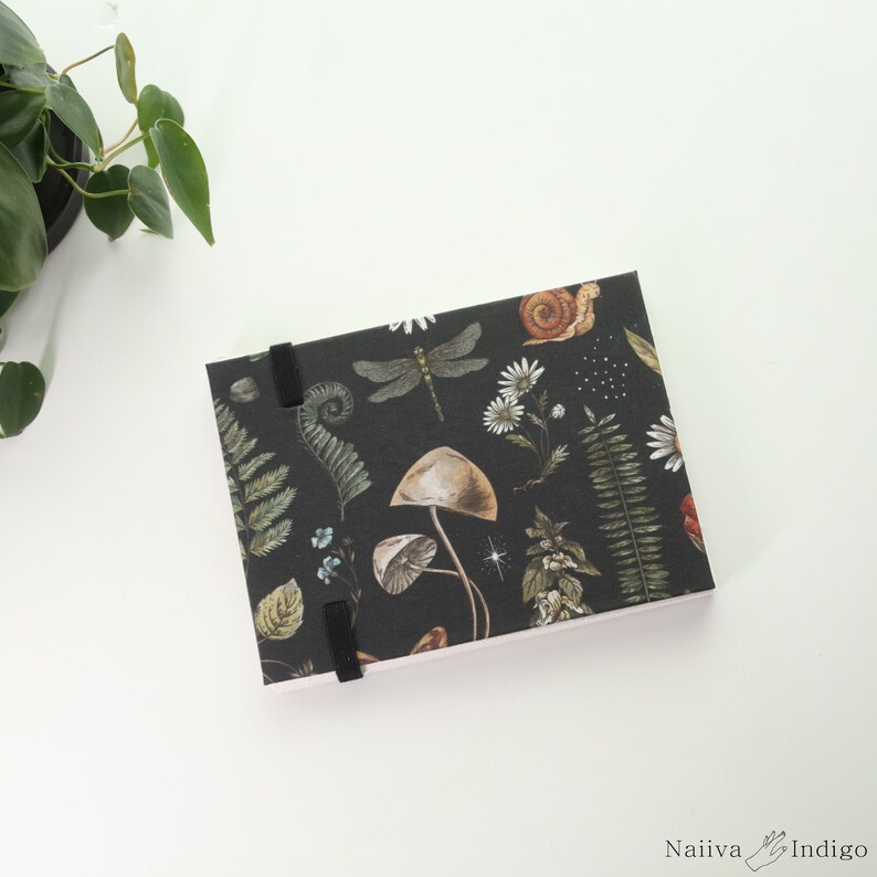 Cottagecore Mushroom Landscape Watercolor Sketchbook Cotton Watercolor